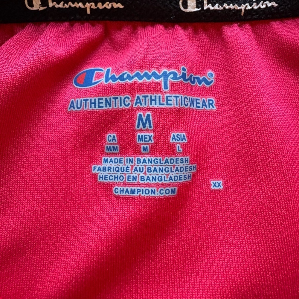 Champion Men’s Medium SS Red Polo Shirt with Georgia embroidery - Picture 3 of 9